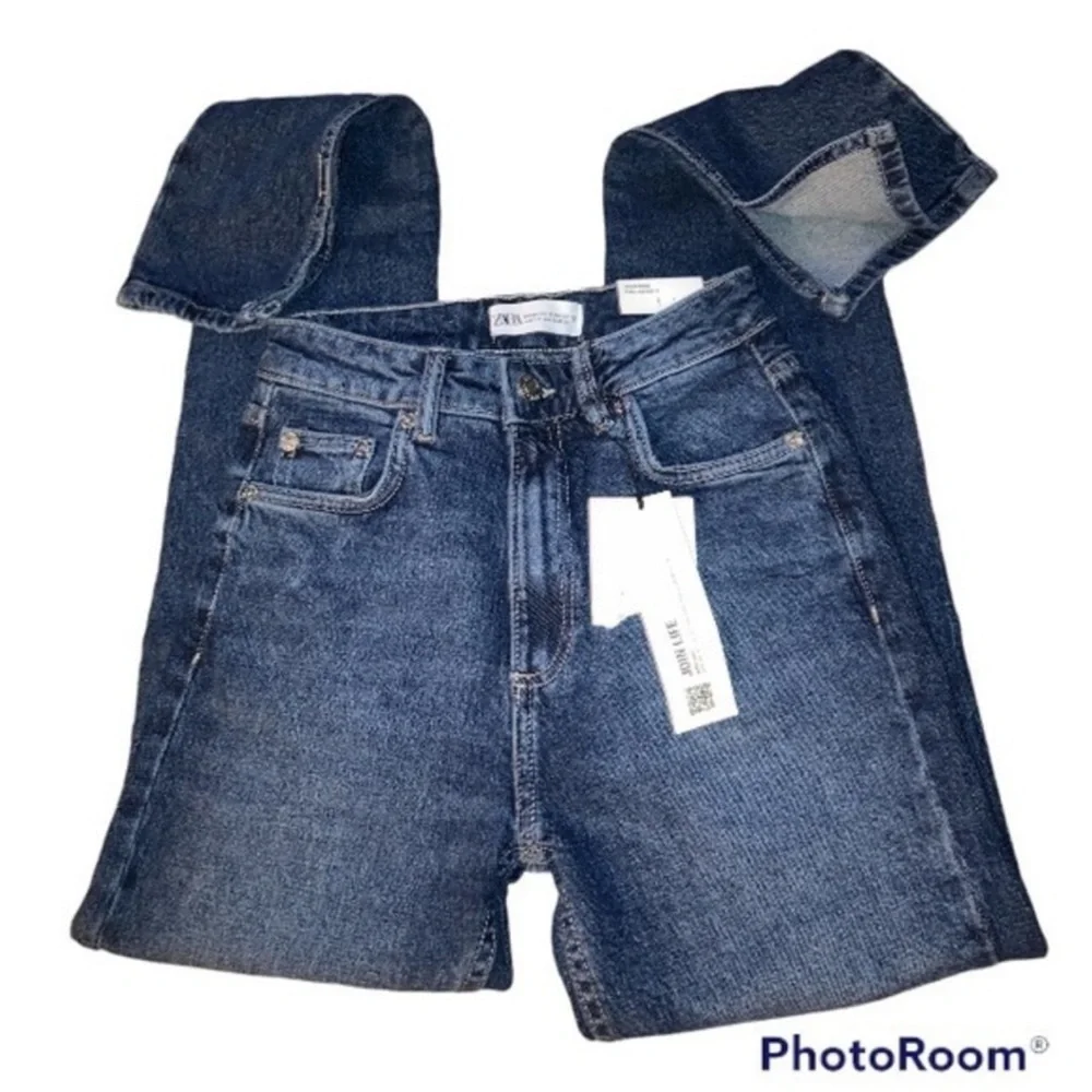 ZARA Split Slim Full Length Jeans Blogger Insta Favorite - Picture 5 of 12